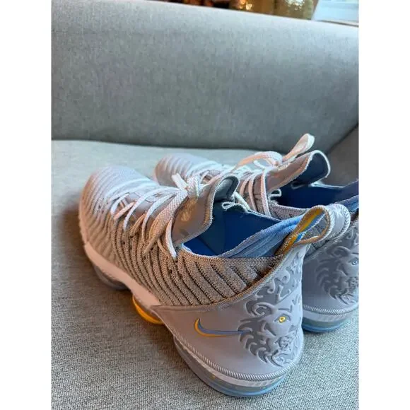 Nike LeBron XVI 16 MLPS Minneapolis Lakers Men's 14 Grey Blue White CK4765-001